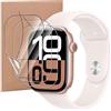 MEMELOKA Pellicola per Apple Watch Series 11/Series 10 42mm, 3 Pezzi HD Antigraffio Pellicola Protettiva TPU Flessibile, Sensibile al Tatto e Senza Bolle con Cornice di Allineamento