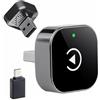 KEWAYO Adattatore wireless 2 in 1 per auto CarPlay e Android, plug & play, convertitore cablato in wireless, connessione automatica veloce, nessun ritardo, design compatto per iPhone e Android con