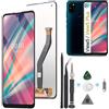 RongZy LCD Display per 6.55 Wiko View 5 W-V851-EEA/View 5 Plus W-V850-EEA Schermo LCD Touch Screen Assemblea Sostituzione di Vetro Digitalizzatore con Strumenti(Nero)