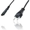 P4Y 1.5M Cavo di alimentazione Cavo di Rete Spina EU Plug C7 2 poli per PS5 PS4 PS3 Xbox Stampante Elettrodomestici Alimentatori Samsung LG Sony Sharp TV Philips