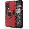 ESTH® Custodia per OnePlus Nord 2 5G con 360° Rotante Staffa, [Compatibile con Supporto Magnetico per Auto], Cover Paraurti PC + TPU, Rosso