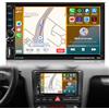 NHOPEEW Autoradio 2 DIN con CarPlay e Android Auto - Radio con Schermo Touch da 7 Pollici - Mirror Link, FM, Comandi al Volante, USB, AUX + Telecamera Posteriore AHD
