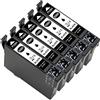 ESMONLINE Set di 5 cartucce multipack (T0801) compatibili come ricambio per Epson T0801 Stylus Photo R265 R360 R285 RX585 PX700W P50 PX650 PX810FW PX710W PX820FWD PX720WD