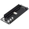 Cablecc Oculink SFF-8612 - Adattatore da SFF-8611 a PCIE PCI-Express 16x 4X con porta di alimentazione SATA per scheda grafica madre