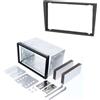 Audioproject A386.3 - 20 - Set di mascherina autoradio autoradio 2 DIN compatibile con Opel Agila Astra Corsa C Combo Omega Vectra Meriva Vivaro Zafira Suzuki Doppio DIN telaio di montaggio grigio