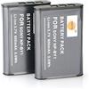 DSTE 2-Pacco Ricambio Batteria per Sony NP-BY1 HDR-AZ1 HDR-AZ1VR HDR-AZ1VB HDR-AZ1VW Action Cam Mini