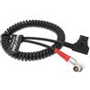 Alvin's Cables RED DSMC2 Cavo di alimentazione a spirale per fotocamera Cavo a 6 pin da femmina ad angolo retto a D per DJI Ronin 4D, RED Komodo-X, V-Raptor, Scarlet, Epic