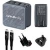 AVerMedia Caricatore Portatile per Nintendo Switch, Ricarica Rapida GaN da 100W, Docking Station HDMI 4K60 per TV, iPhone, iPad, Laptop, PC, Accessori Gaming, Adattatori UK & EU Inclusi, CORE GO GC313