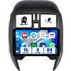 SIXWIN 4+64G Android 15 Autoradio per Nissan Micra 2010-2017 con Wireless CarPlay/Android Auto/Mirror Link, 9 HD TouchScreen Schermo Navigatore WiFi Bluetooth RDS FM Radio EQ+Tetrocamera