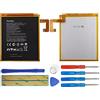 Duotipa Batteria di ricambio L18D1P32 compatibile con Len-ovo Smart Tab M10 TB-X605F TB-X605L TB-X605 TB-X505F batteria con attrezzi