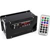 PZMYJB Altoparlante elettronico Bluetooth con radio FM, kit di saldatura, nero, telecomando Music Player Progetto con controllo del suono colorato, luci a LED e ciotola, amplificatore display per la pratica