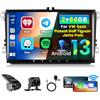Inefala 2+64G 9'' Android 15 Stereo per VW Seat Passat Golf Tiguan Jetta