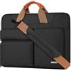 Lacdo 360° Protettiva Borsa Portatile Custodia per 13 New MacBook Air M5 A3449 2026, M4 A3240 2025/M3 A3113/M2 A2681/M1 A2337, 13 MacBook Neo A18 Pro A3404 2026, 13 iPad Pro M5/iPad Air M4, Nero