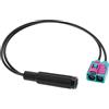 The Lord of the Tools Doppio Fakra femmina a DIN femmina adattatore antenna auto stereo veicolo FM AM Radio Antenna cavo calibro RG174 28 cm