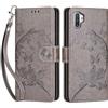 SIENIANLINE Cover per Samsung Galaxy Note 10 Plus, Flip Caso in PU Pelle Premium Portafoglio Case [Kickstand] [Slot per Schede] [Chiusura Magnetica] Telefono Custodia con Samsung Note 10 Plus Cover, Grigio