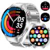 TAYSHILEY Smartwatch da uomo, 1,75 pollici, AMOLED, con 100 modalità sportive, cardiofrequenzimetro/sonno, chiamate Bluetooth, impermeabile IP67, fitness tracker per iOS/Android (argento)