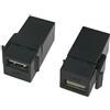 zdyCGTime USB 2.0 jack Keystone inserti, (confezione da) USB 2.0 adattatore connettore femmina a femmina adattatore per presa a parete piastra pannello