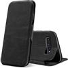 Verco Case per Samsung Galaxy S10 Custodia, Cover a Libro Pelle PU per Samsung S10 Custodia Premio Booklet Protettiva, Nero