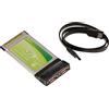 KALEA-INFORMATIQUE Scheda eSATA a 2 porte PCMCIA CARDBUS 32 BIT con chipset Initio Inic 1620Ta2. Fornita con cavo eSATA