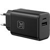 Wanfocyu Alimentatore USB C da 65 W, caricabatterie rapido a 2 porte USB C da 65 W per laptop e telefoni cellulari, caricabatterie da 65 W compatibile con MacBook Pro/Air, iPad Pro, Dell XPS 13/15, HP