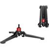 Manbily Mini treppiede base per monopiede, 3/8 vite da tavolo treppiedi con tre piedi, supporto monopiede, da viaggio per fotocamera DSLR a testa fluida a sfera, inclinazione di 20° e rotazione di