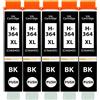 Amaprint 5 XL cartucce compatibili con HP 364 364XL Nero per DeskJet 3070a 3520 D5456 D5460 OfficeJet 4620 4622 7515 PhotoSmart 5510 5520 5525 6510 6520 6525 7510 7520 B109a B8550 e altri