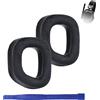 Umvowuxa HS80 Cuscinetti auricolari di ricambio per Corsair HS80, morbido velluto e schiuma elastica, comfort e isolamento acustico(Nero)