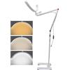Andoer Lampada da pavimento a LED, 36 W, per estensione delle ciglia, 3200 K-5600 K, dimmerabile, con supporto per luce, supporto per telefono, telecomando per salone di bellezza Live Streaming