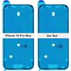 IS-TECK Set di 2 adesivi di ricambio per iPhone 16 Pro Max Plus, per display e custodia, pellicola impermeabile LCD (iPhone 16 Pro Max)