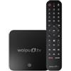 waipu.tv Box | Telecomando con illuminazione | Televisione via Wi-Fi | LAN | HDMI | 4K | HDR10+ | Dolby Vision | Dolby Atmos | Voucher per 3 mesi 300 canali TV e 40.000 film e serie