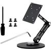 Waveshare VESA Portable Monitor Adjustable Stand, Compatible with Monitors Up to 19 Inches, Multi-Axis Rotation, Ergonomic Design with Weighted Base, Foldable for Easy Storage