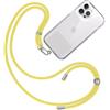 TBOC Cordino Catenella Laccio Strap Porta Cover [Giallo] per Telefono Cellulare da Collo - Tracolla Catenina con Cordini da Phone Cellulari Telefoni Accessori Universale Laccetti Donna Uomo