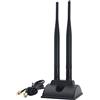 Namvo Antenna WiFi per PC Bluetooth 2,4 G/5,8 G Dual Band 10 Dbi con Magnet
