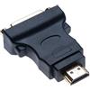 Keple DVI Femmina a HDMI Male Adapter (DVI-D Dual Link 24+1) Gold Plated Adattatore DVI-D su HDMI 1080P Video Lead Gender Changer Colore Nero