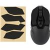 kwmobile Nastro Antiscivolo per Mouse da Gioco Compatibile con Logitech G903 / G900 Griptape - Facile da Applicare e Sottile - 0,5 mm - nero