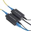 WSOLDMA Convertitore multimediale ottico in fibra mini Gigabit da 1 coppia - Transceiver ottico SC a RJ45 da 100/1000 Mbps, portata 20 km con alimentatore