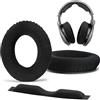 AHG Accessory House Global AHG,Cuscinetti di ricambio per cuffie e archetto compatibili con cuffie Sennheiser HD600, HD650, HD 660S, HD, 6XX HD58X Jubilee e HD580, velluto di alta qualità e schiuma ad alta densità (nero)