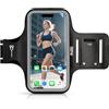 EOTW Jogggen - Custodia da braccio - Bracciale sportivo compatibile con lettore MP3/iPhone 16/15/14/13 Pro Max Galaxy S24/S23+/S22 FE per la corsa (nero, 5,8 ~ 6,5)