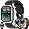 SGDDFIT GPS Smartwatch, 1,83 AMOLED Orologio da uomo con funzione telefono, batteria 370 mAh, orologio sportivo con chiamate con monitor del sonno, impermeabile 5 ATM, per iOS Android, 3 cinturini