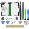 OnlyTech - Batteria di ricambio premium per Samsung Galaxy Tab A 10.1 2016 SM-T580 / T585-7300mAh - Qualità identica a EB-BT585ABE con kit di riparazione 10 strumenti