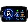 MISONDA 2G+32G Carplay Autoradio per Mercedes Benz Smart 453 Fortwo 2014-2020 Android 14-9 pollici IPS- telecamera posteriore Navigazione GPS BT5.0/WLAN/SWC