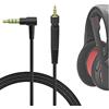 GEEKRIA Replacement Audio Cable Compatible withGame ONE, Game Zero, PC 373D, GSP 350, GSP 500, GSP 600 Gaming Headsets / 2.5mm Male to 3.5mm Plug Stereo Cord (5.6FT, Black)