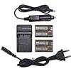 DSTE 2-Pack Batteria + Caricabatteria Compatibile per Canon BP-511 BP-511A EOS 10D 20D 20Da 300D 5D D30 D60 DM-MV100X DM-MV100Xi DM-MV30 DM-MV400 DM-MV430 DM-MV450 DM-MVX1i Camera