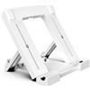 WD&CD Supporto Tablet/Telefono, Universale Multi-Angolo Regolabile Supporto Portatile, Supporto per 7-11 '' Telefono Cellulare e Tablet, Bianco