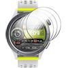 GIOPUEY Pellicola Protettiva per Amazfit Cheetah/Cheetah PRO, [4 Pezzi] Vetro temperato Schermo Protezione Pellicola [Copertura Completa] [Anti-graffio] - Trasparente