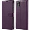 VEGOSCASE Custodia per Samsung Galaxy A52 4G / 5G / A52s 5G, Custodia a Libro in PU Pelle, Cover a Libro Magnetica [Blocco RFID] Portafoglio con Slot per Schede per Galaxy A52 4G / 5G, Viola