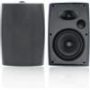 STUDIOFINIX Altoparlanti esterni da 6,5 pollici, montaggio a parete, 400 W, colore: nero, soluzione audio resistente alle intemperie e ad alte prestazioni