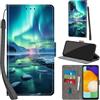 Haninsuze Cover per Samsung Galaxy A13 4G/5G/A04S Custodia Cover Pelle Libro Portafoglio con Porta Carte Magnetica Protezione Antiurto Cuoio Flip Case Custodia Cover per Samsung A13, artico