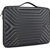 DOMISO 15-15,6 Pollici Borsa PC Custodia Sleeve con Manico Resistente all'Acqua per Computer Portatile/Notebook/Apple/Lenovo IdeaPad ThinkPad/HP Spectre x360 Pavilion 15 Envy 15 / dell, Nero