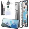 RongZy Schermo di ricambio per Honor X7b Display Touch Screen Digitizer Assembly per Honor X7b CLK-LX1 CLK-LX2 CLK-LX3 Display LCD di ricambio con kit (nero con cornice)